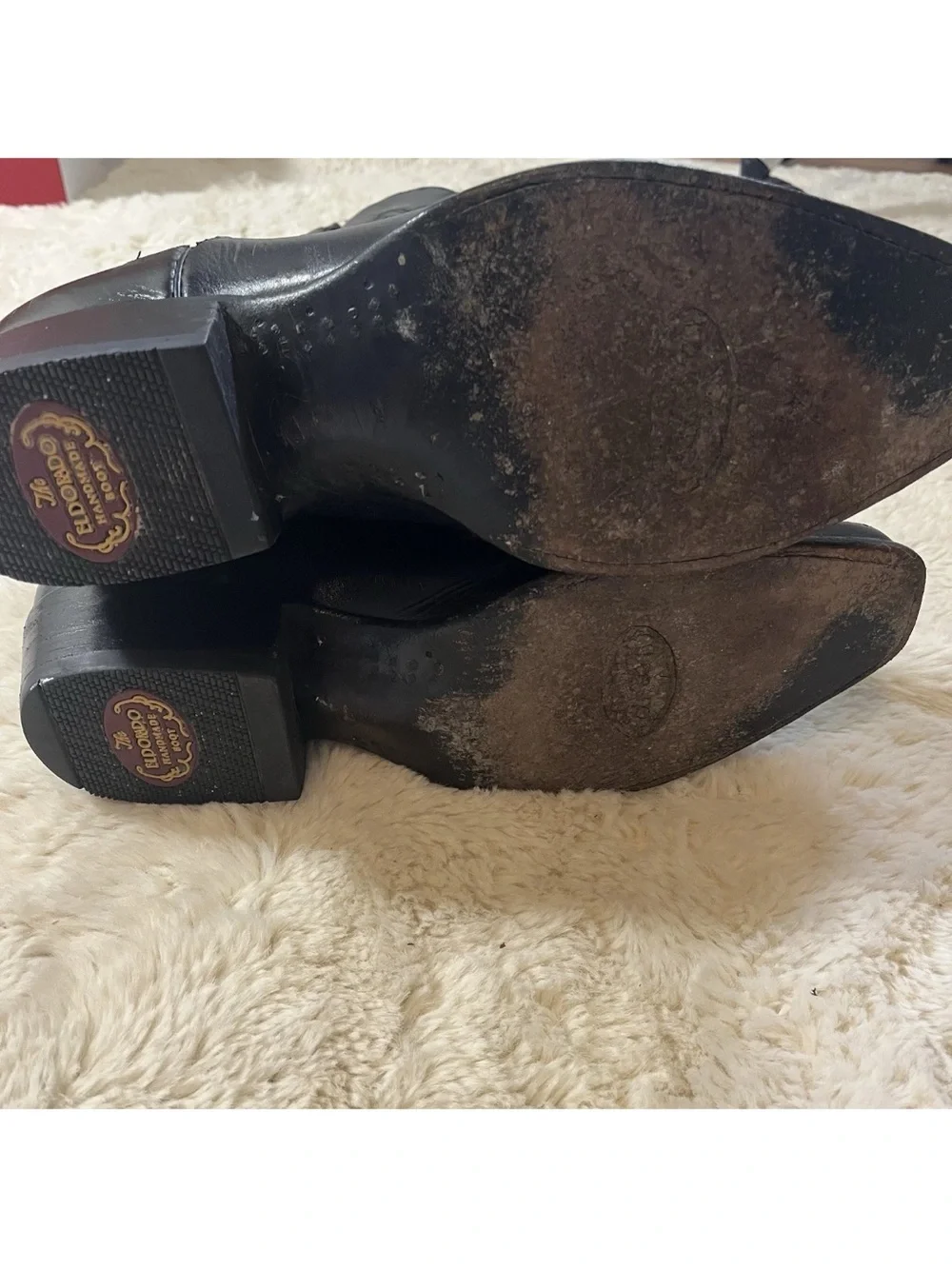El Dorado Boots Men’s Exotic Western Boots Size 11 W Black Leather